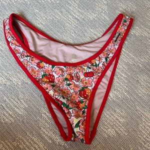 Black bough bikini bottom